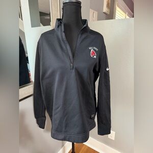 Nike Golf black Ball State Cardinals Therma quarter-zip pullover size medium.